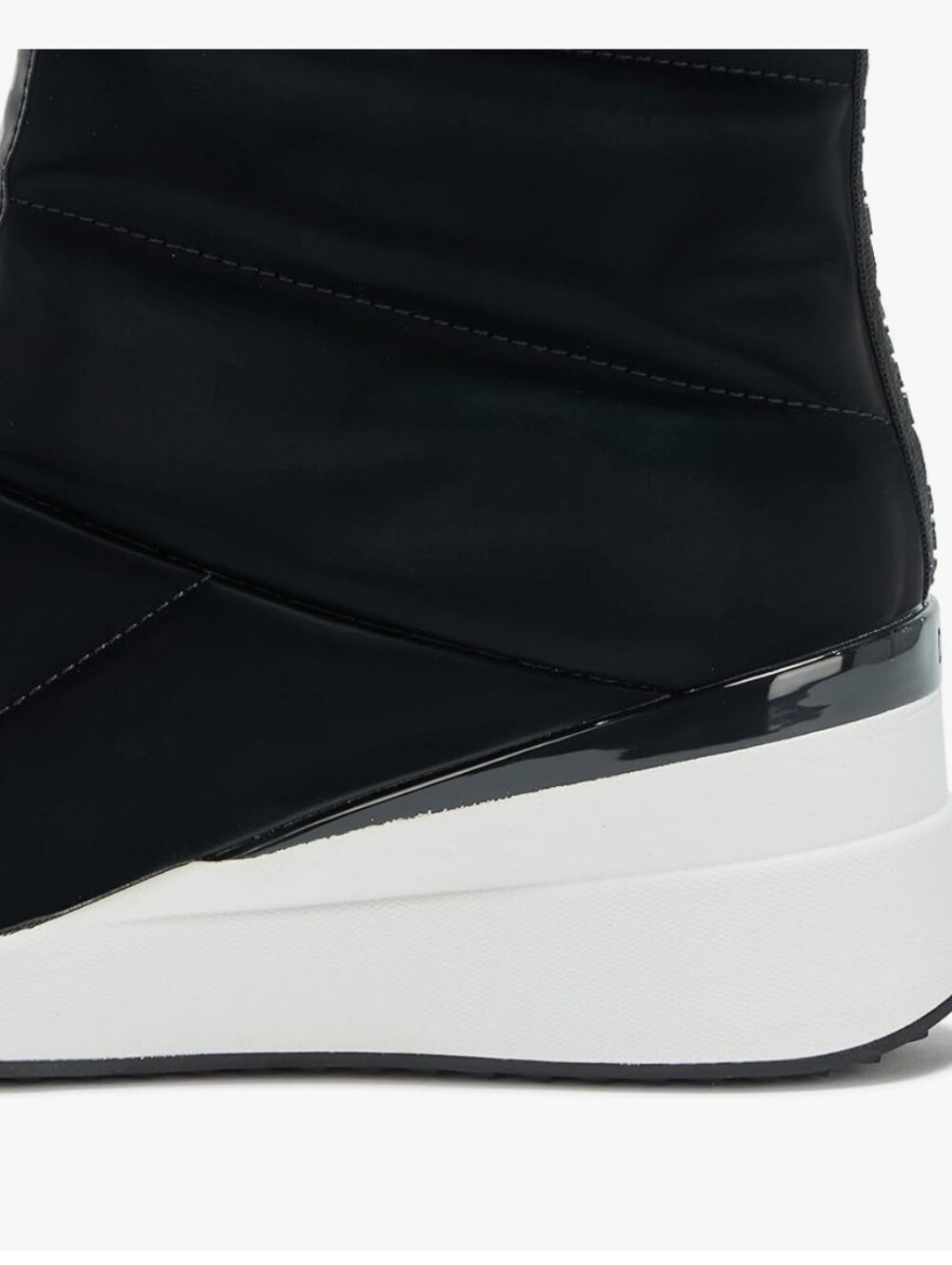 NEW DKNY Women's Parla Zip-Up Wedge Ankle Boots in Black - Picture 4 of 9